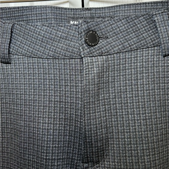 Karl Lagerfeld - Women’s Trousers Business Casual Gray and Blue Patterned Pants - Picture 4 of 8